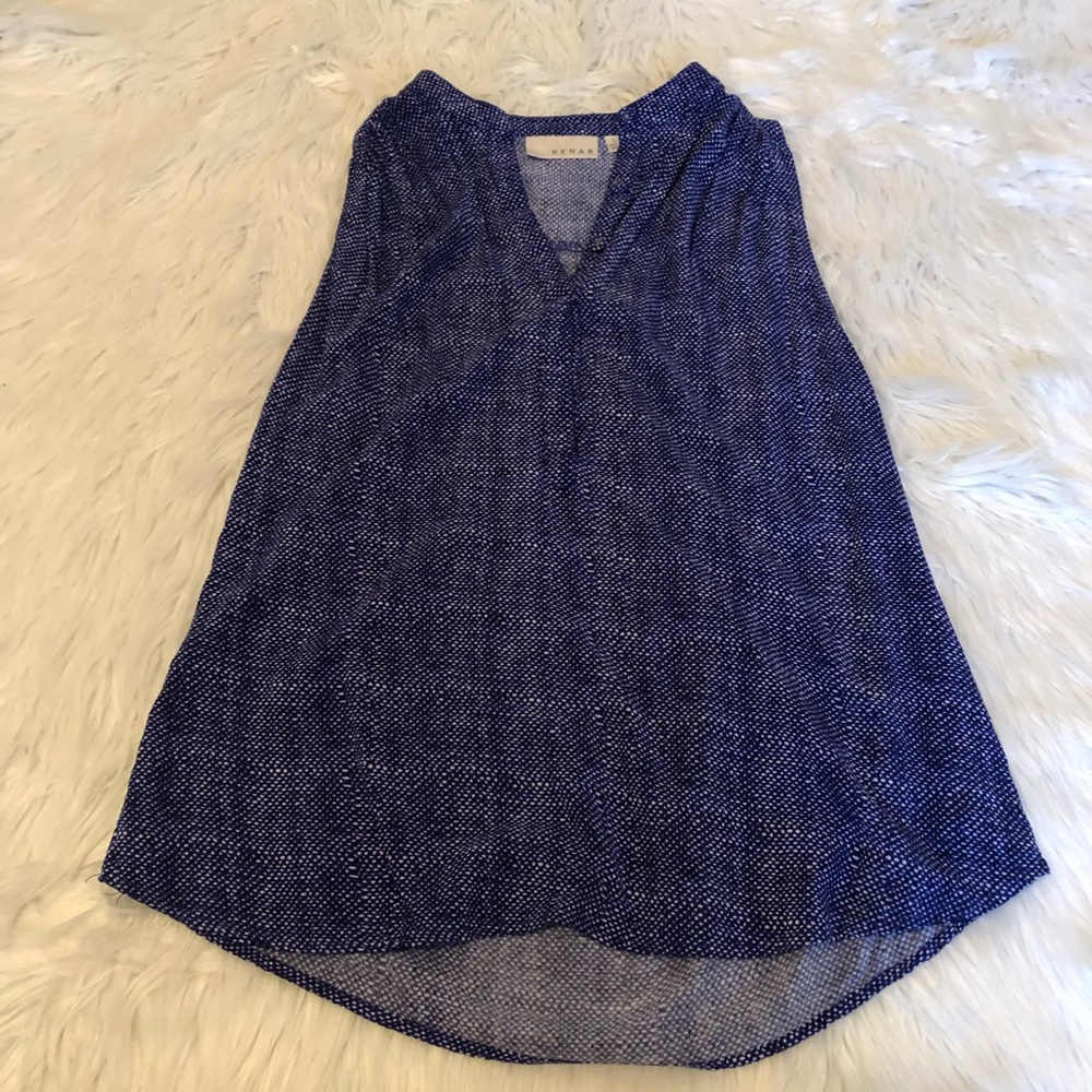 Kenar Womens Blue Shirt Size L